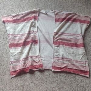 True Craft Red and Cream Knit Cardigan